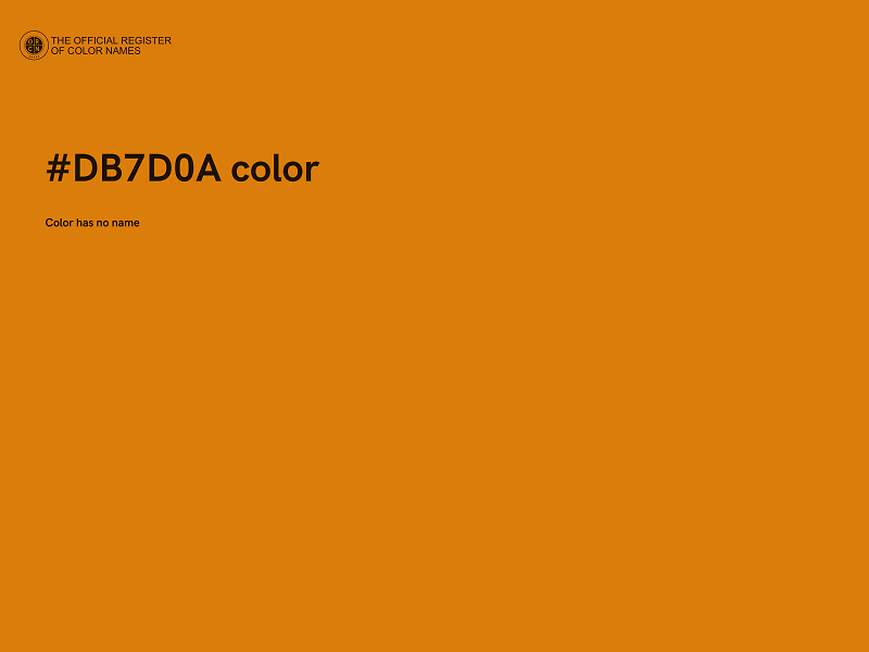 #DB7D0A color image