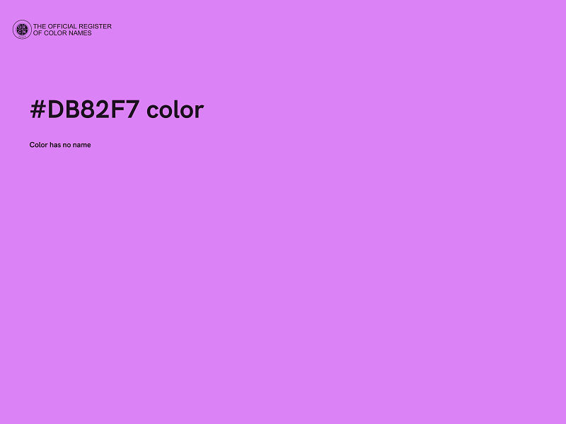 #DB82F7 color image