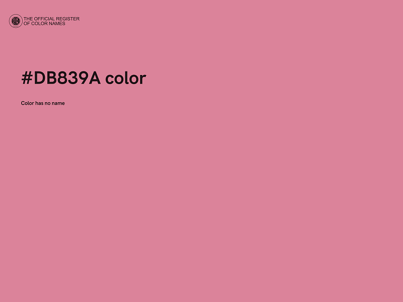 #DB839A color image