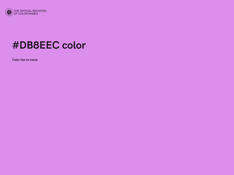 #DB8EEC color image