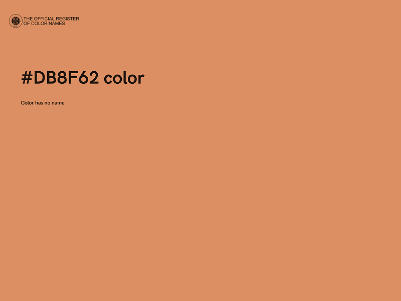 #DB8F62 color image