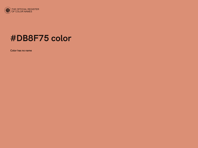 #DB8F75 color image