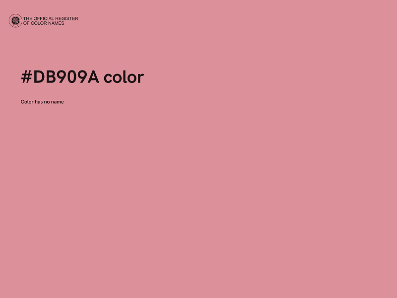 #DB909A color image