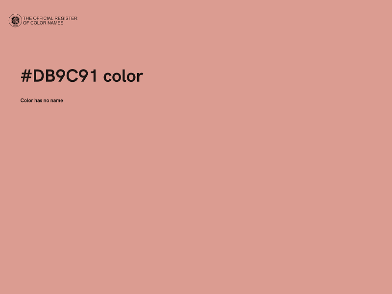 #DB9C91 color image