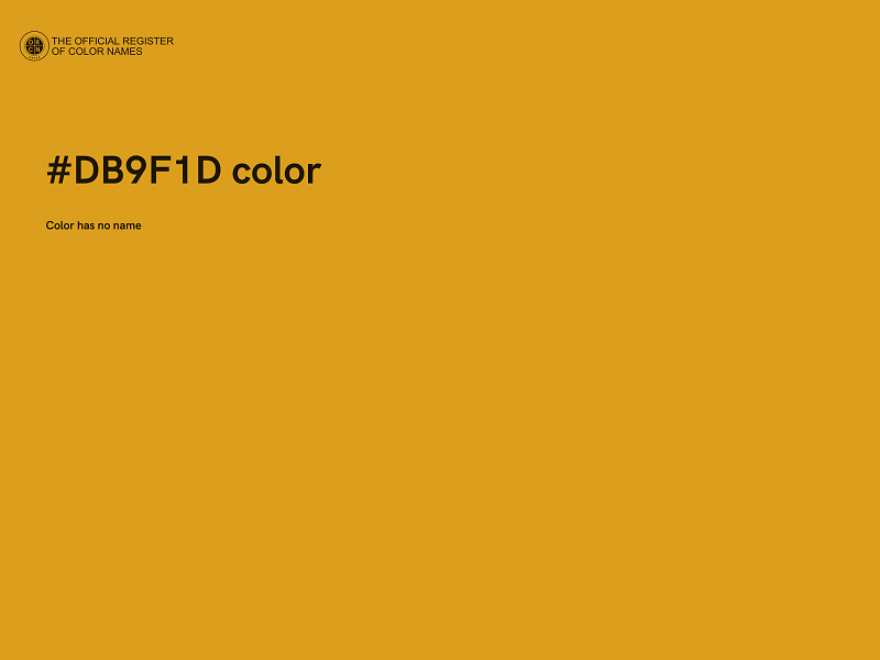 #DB9F1D color image