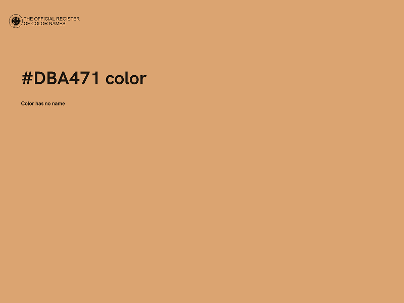 #DBA471 color image