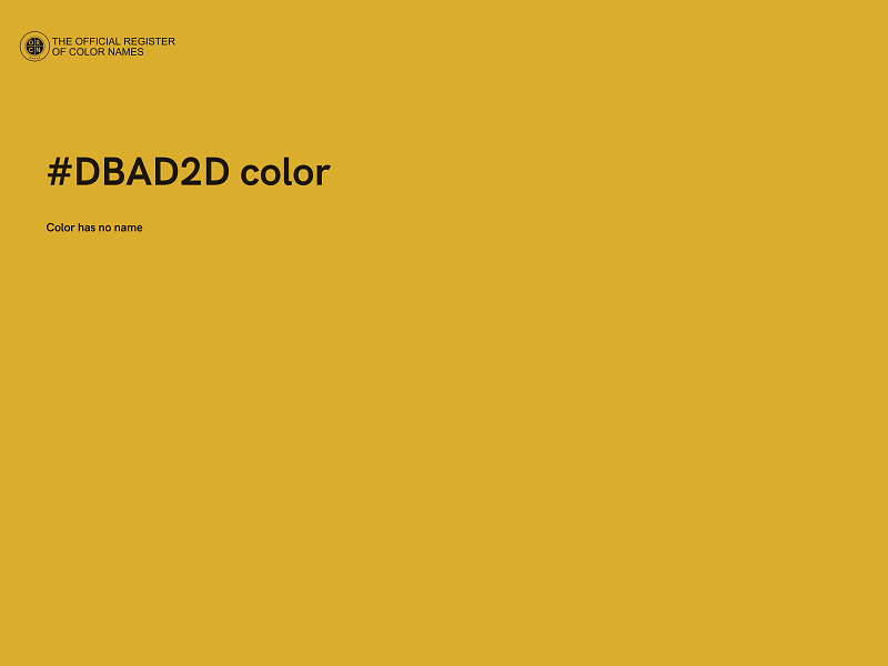 #DBAD2D color image