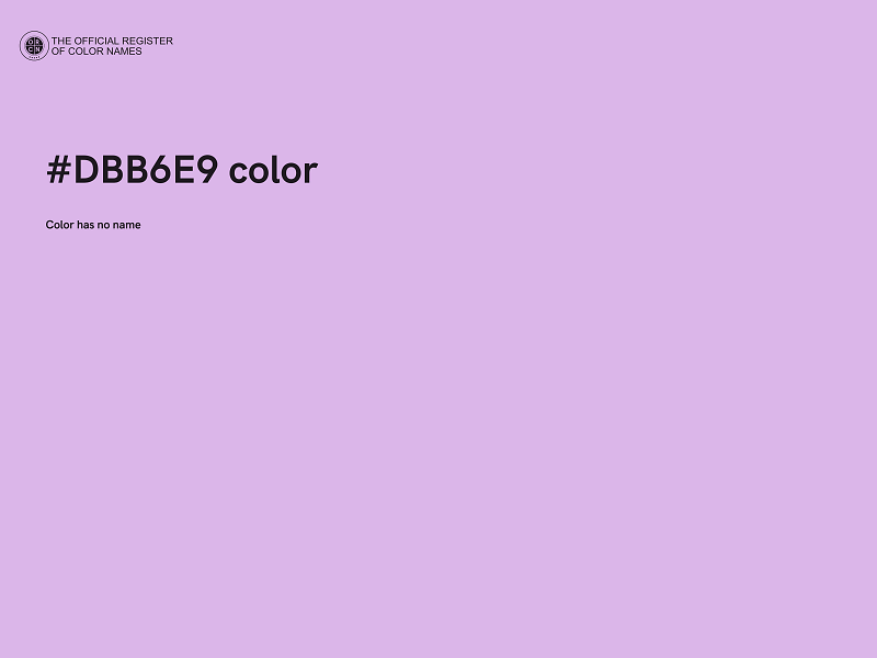 #DBB6E9 color image