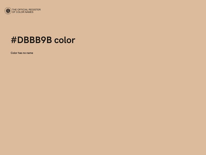 #DBBB9B color image