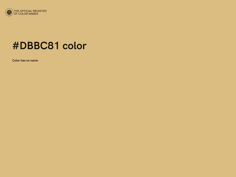 #DBBC81 color image