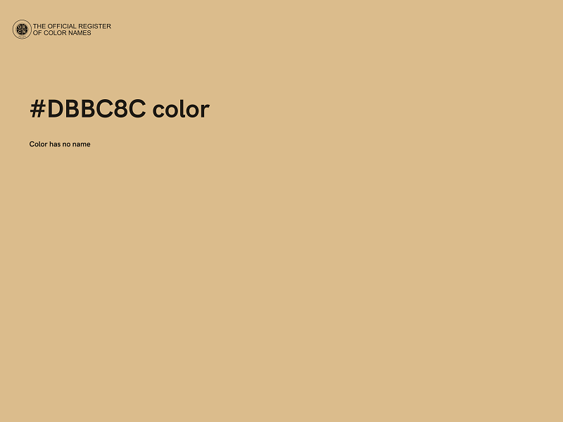 #DBBC8C color image