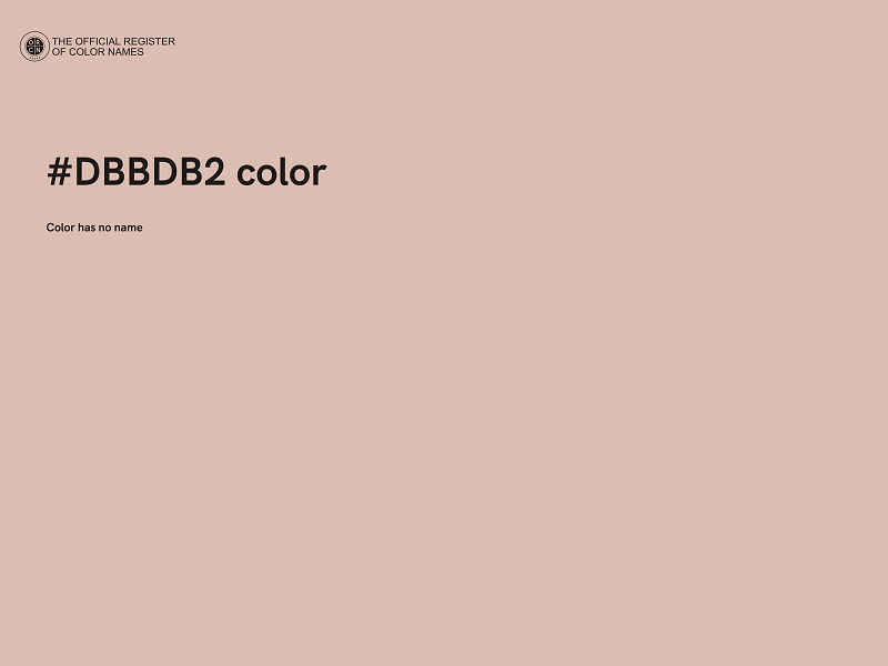 #DBBDB2 color image