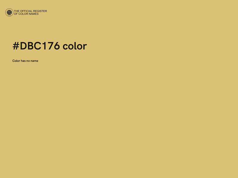 #DBC176 color image