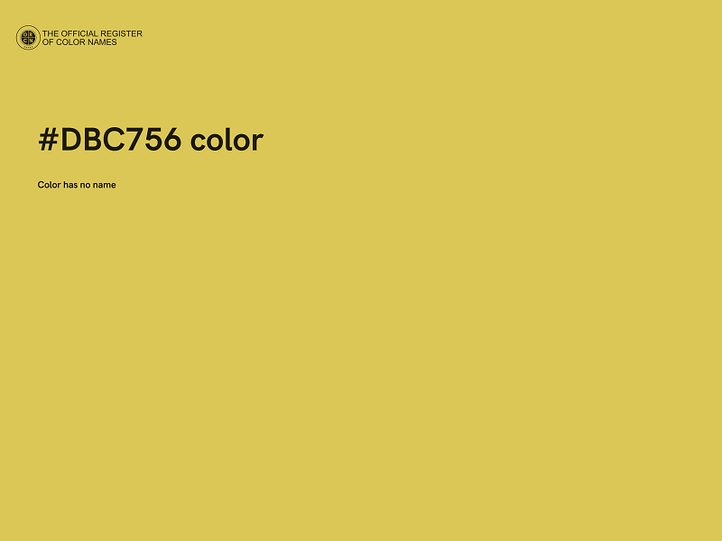 #DBC756 color image