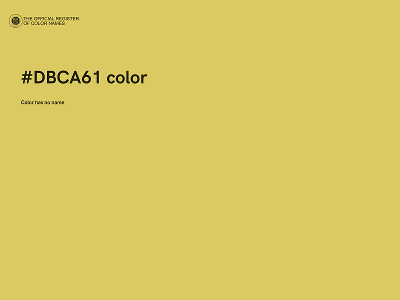 #DBCA61 color image