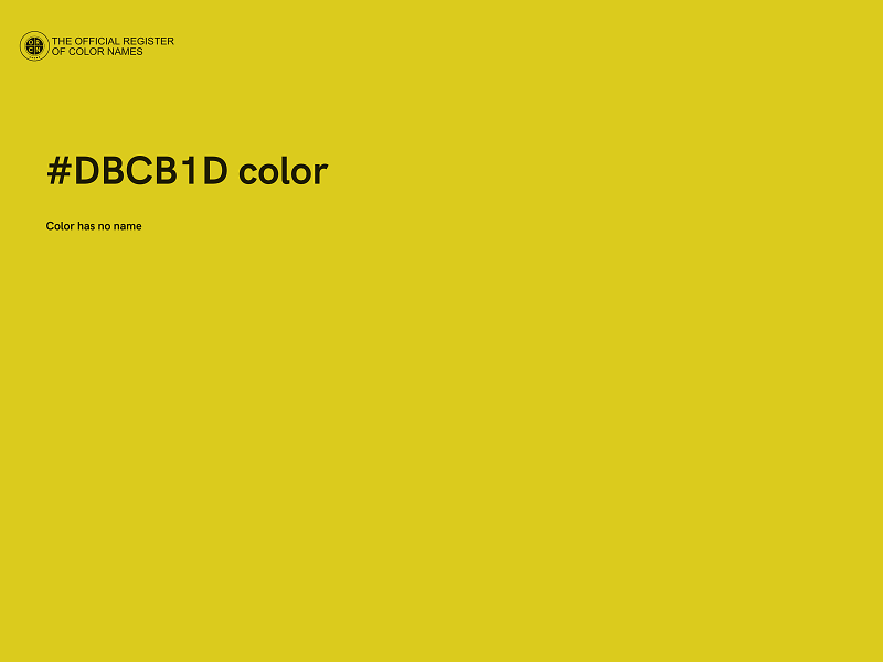 #DBCB1D color image