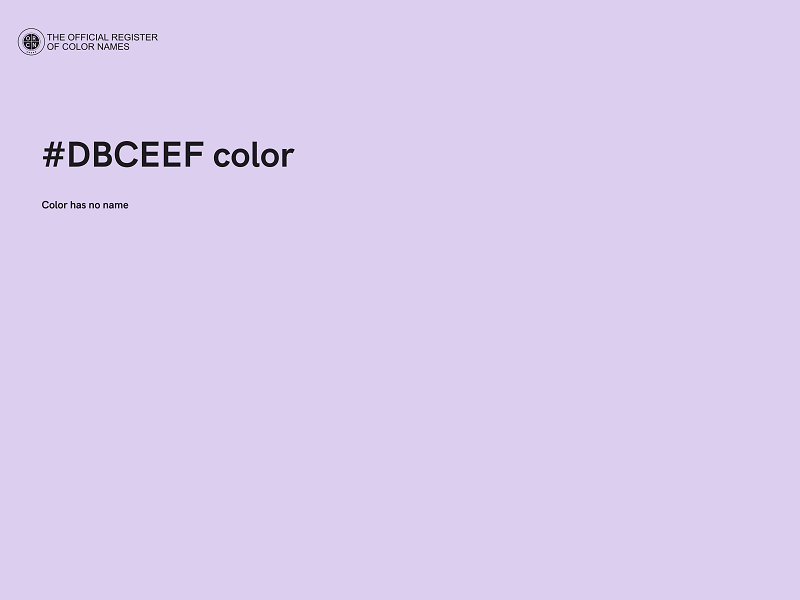 #DBCEEF color image