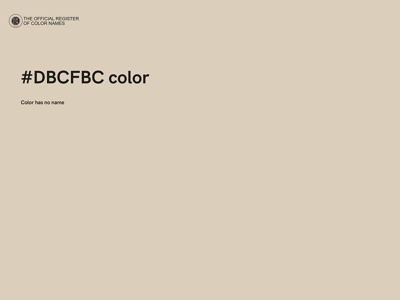 #DBCFBC color image