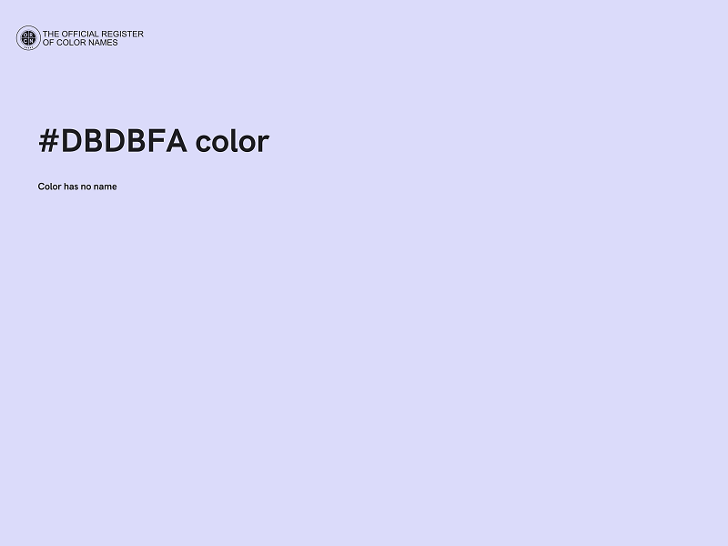 #DBDBFA color image