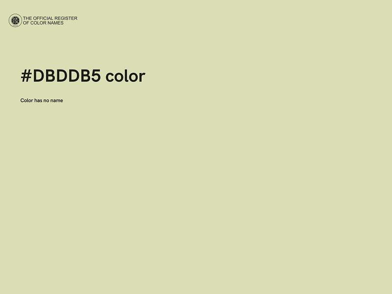 #DBDDB5 color image