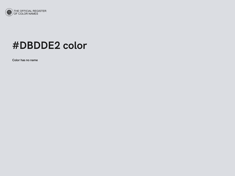 #DBDDE2 color image