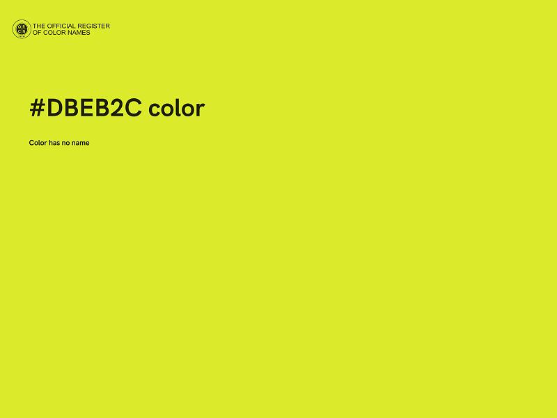 #DBEB2C color image