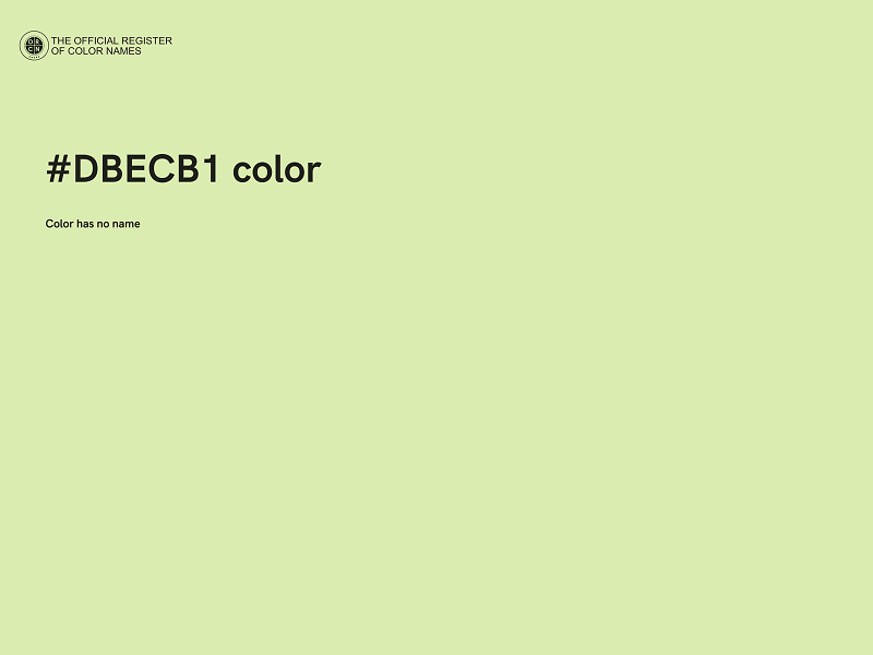 #DBECB1 color image