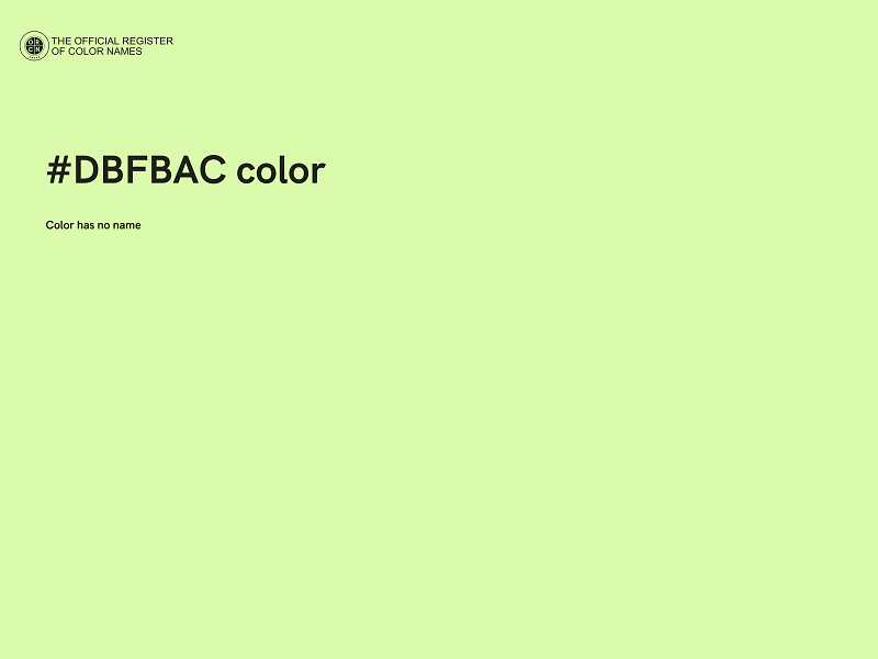 #DBFBAC color image