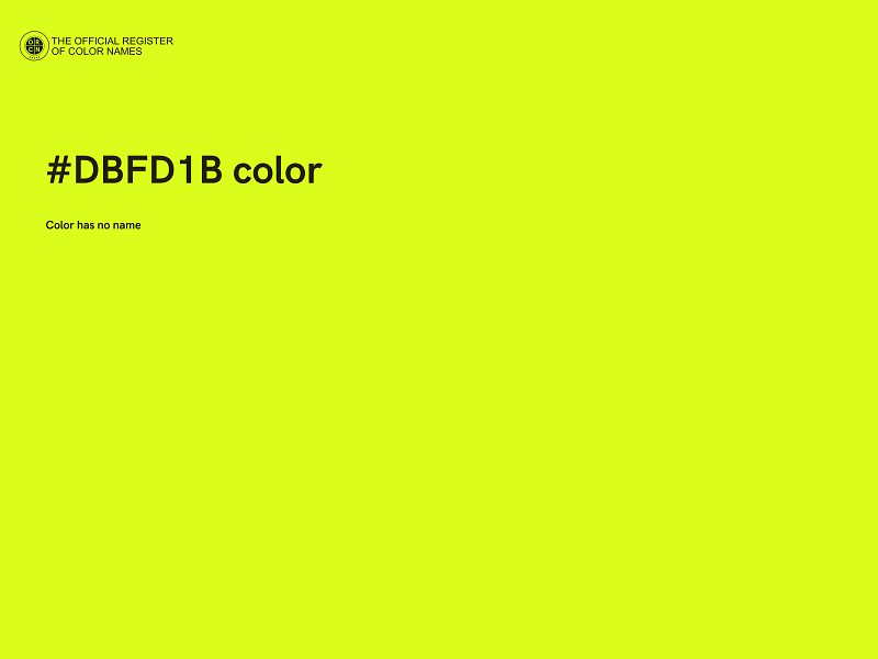 #DBFD1B color image