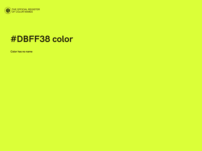 #DBFF38 color image