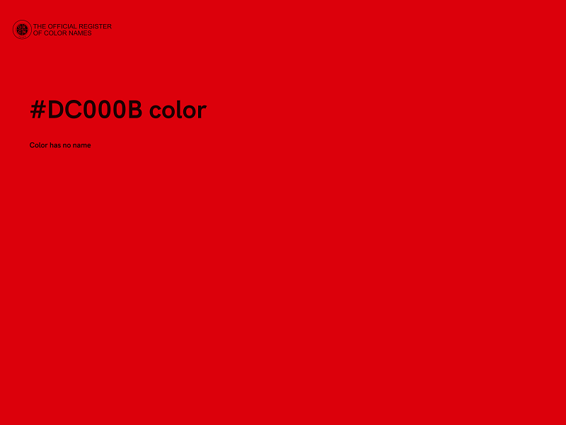 #DC000B color image