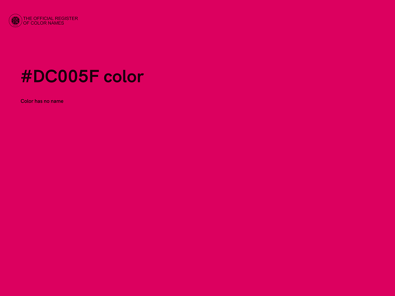 #DC005F color image