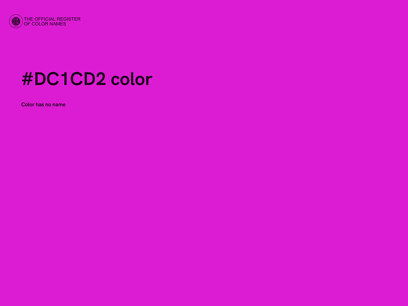 #DC1CD2 color image