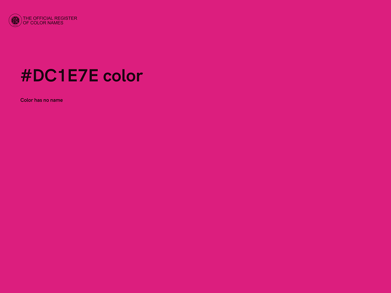 #DC1E7E color image