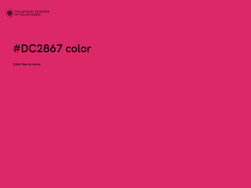 #DC2867 color image