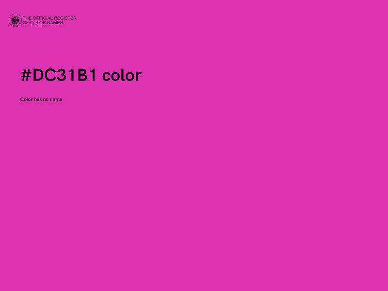 #DC31B1 color image