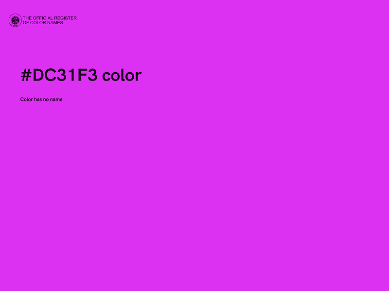 #DC31F3 color image