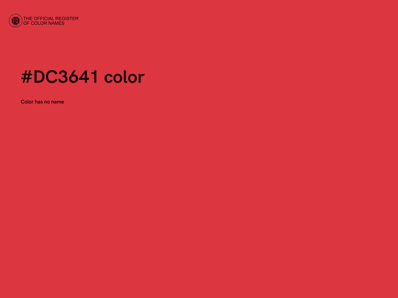 #DC3641 color image