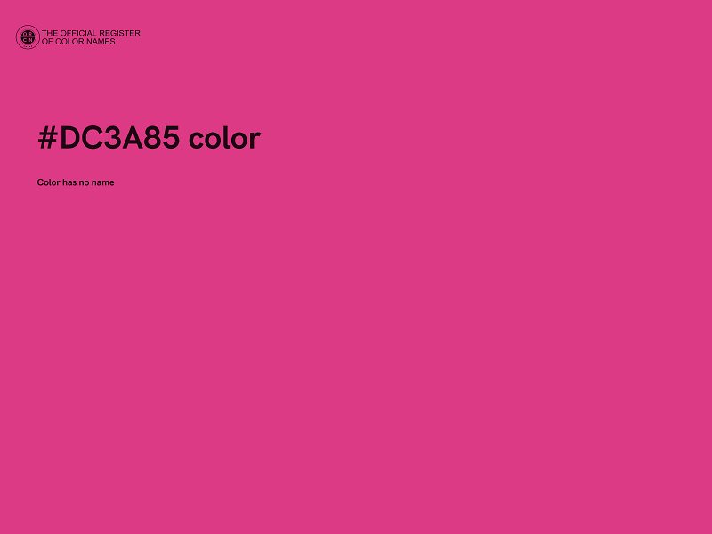 #DC3A85 color image