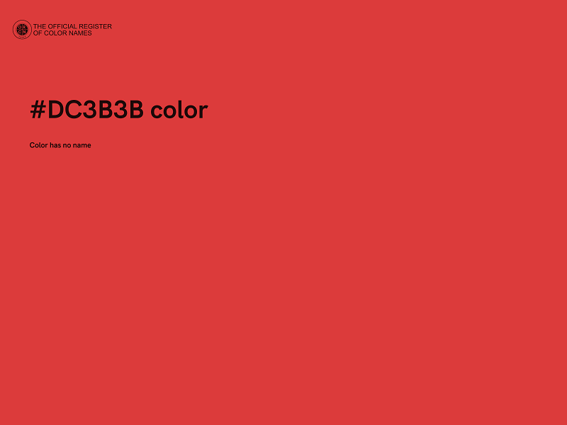 #DC3B3B color image