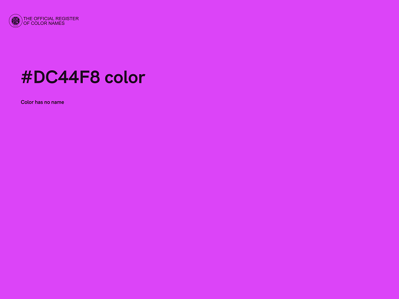 #DC44F8 color image