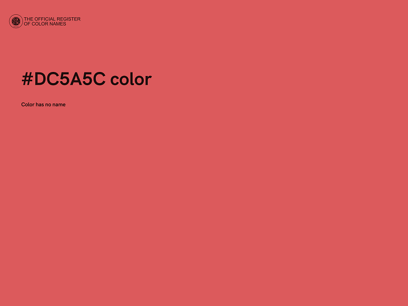 #DC5A5C color image