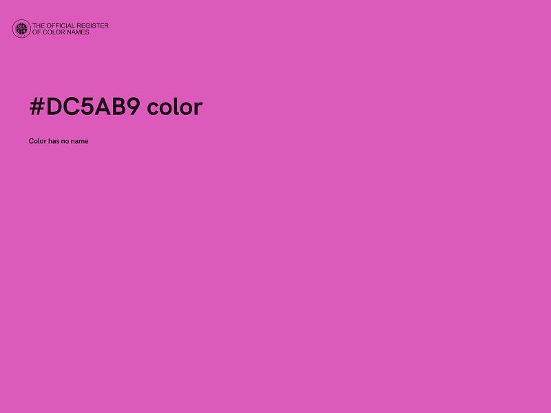 #DC5AB9 color image