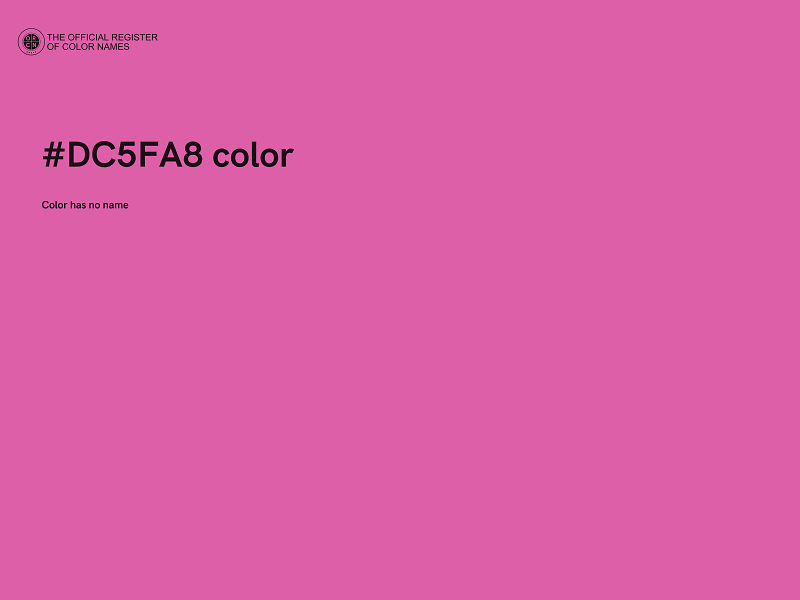 #DC5FA8 color image