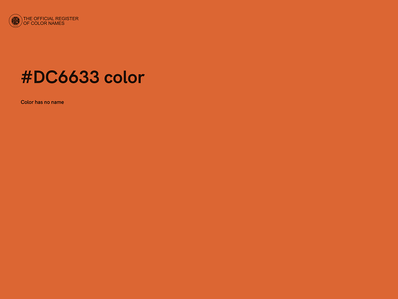 #DC6633 color image