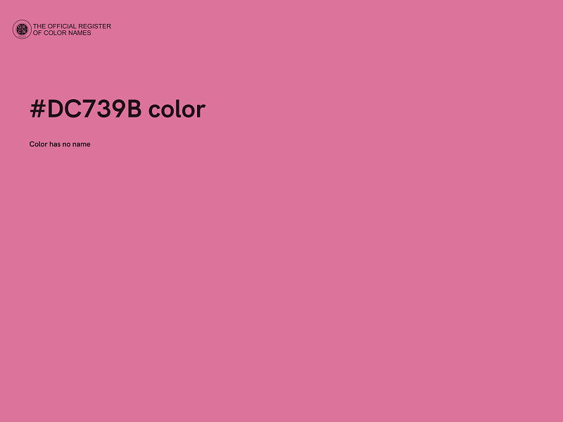 #DC739B color image