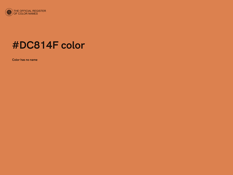 #DC814F color image