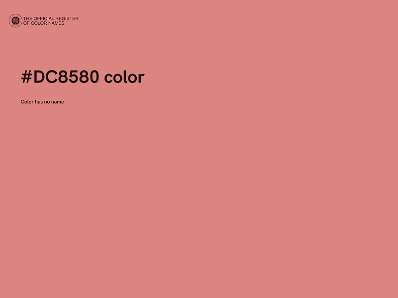 #DC8580 color image