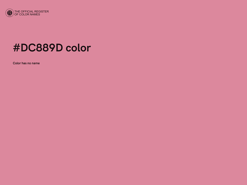 #DC889D color image