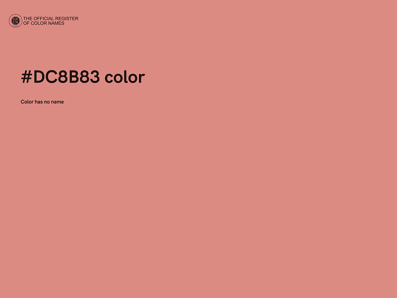 #DC8B83 color image